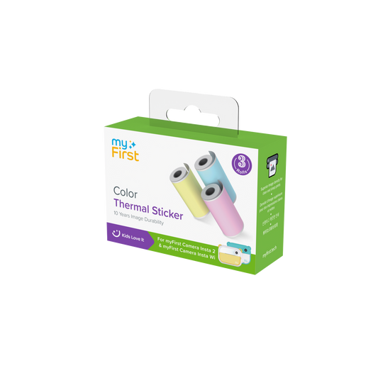 Thermal Sticker Pink Blue Yellow for myFirst Camera Insta 2/Insta Wi/Insta 20