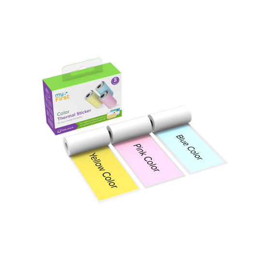 Thermal Sticker Pink Blue Yellow for myFirst Camera Insta 2/Insta Wi/Insta 20