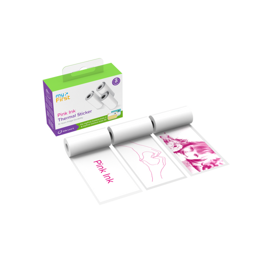 Thermal Sticker White with Pink Ink for myFirst Camera Insta 2/Insta Wi/Insta 20