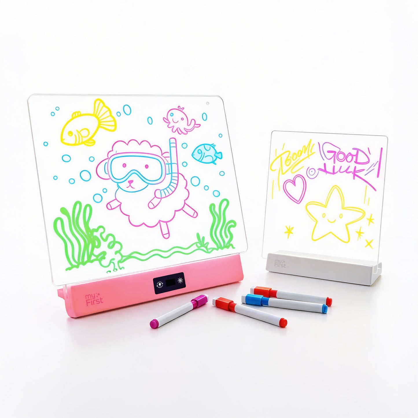 myFirst Sketch Clear — Glowing Light Board for Kids