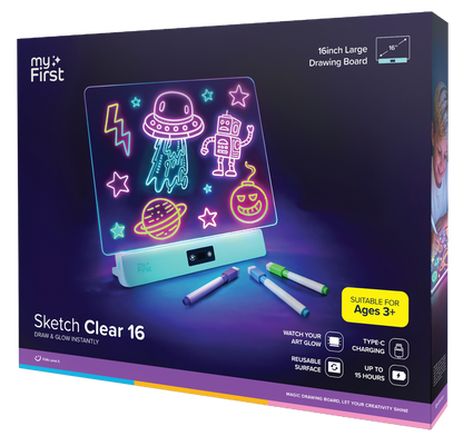 myFirst Sketch Clear — Glowing Light Board for Kids