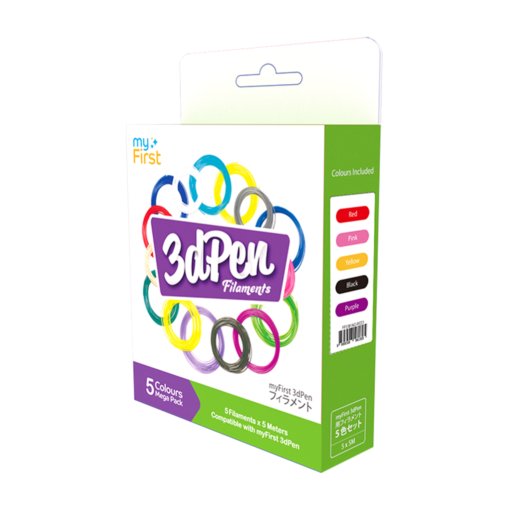 Filament Refill for myFirst 3dPen Make | PCL Filaments 5 Colors