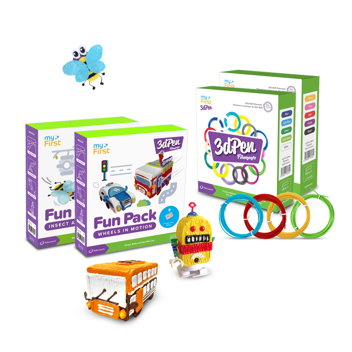 myFirst Fun Pack Filaments for 3dPen Make