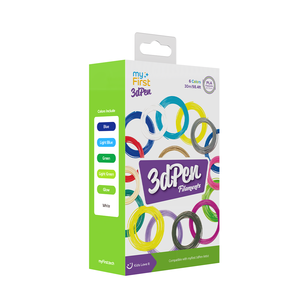 Filament Refill for myFirst 3dPen Artist | PLA Filament 6 Colors