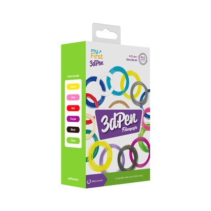 Filament Refill for myFirst 3dPen Artist | PLA Filament 6 Colors