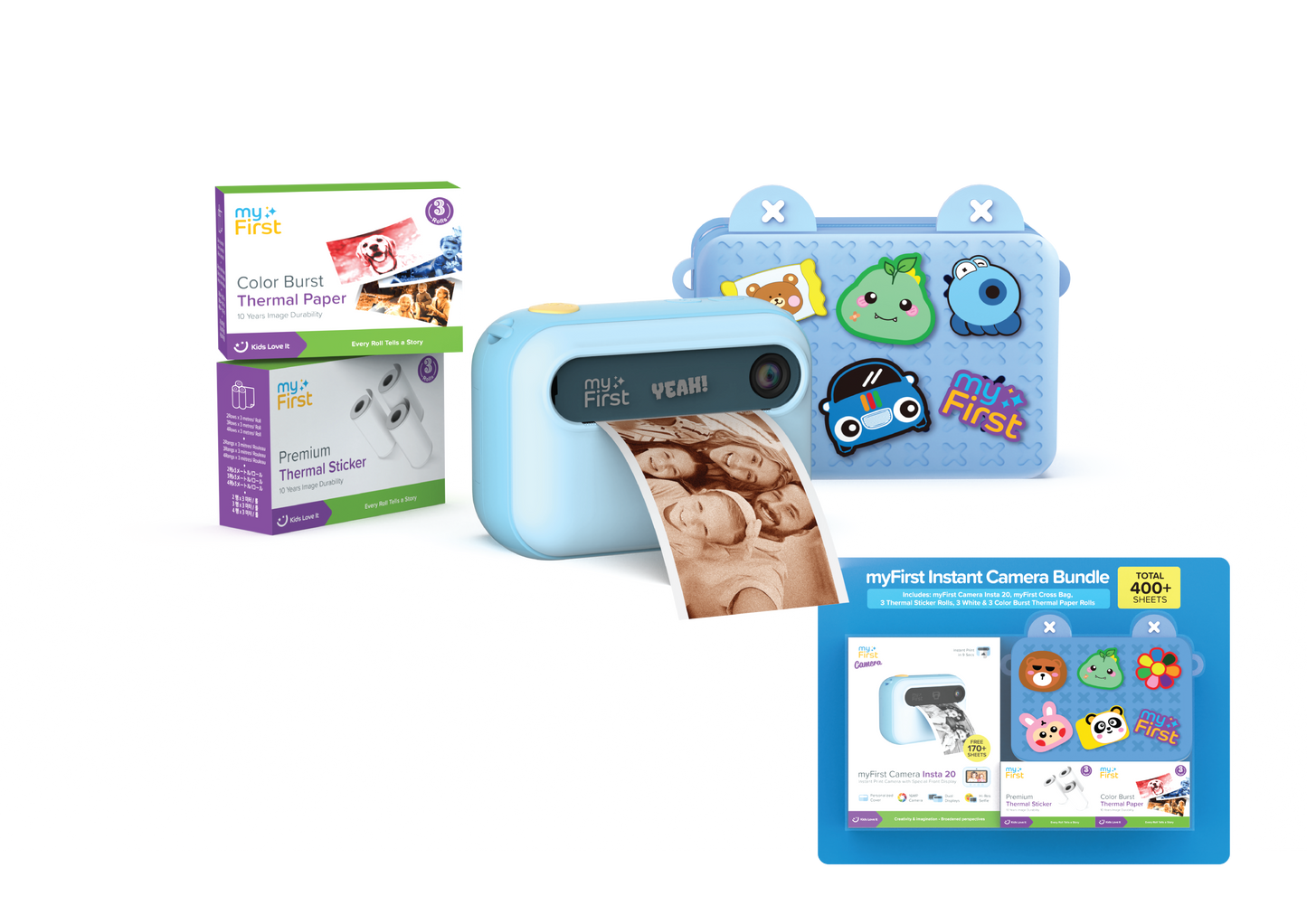 myFirst Camera Insta 20 Bundle Set | 400+ Prints Included
