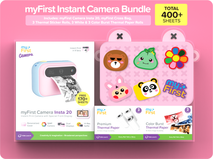 myFirst Camera Insta 20 Bundle Set | 400+ Prints Included