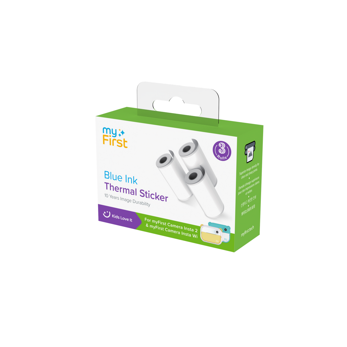 Thermal Sticker White with Blue Ink for myFirst Camera Insta 2/Insta Wi/Insta 20