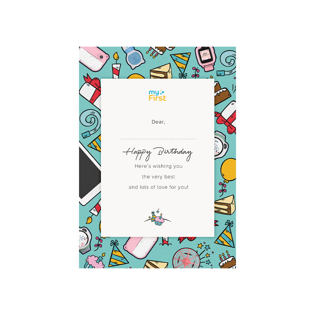 myFirst happy birthday cards - A