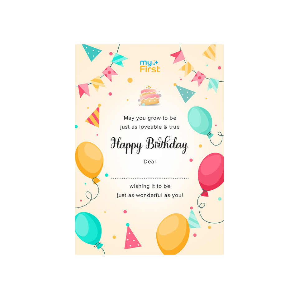 myFirst happy birthday cards - C